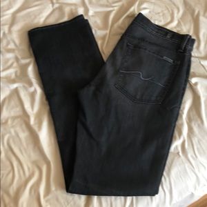 New 7 For All Mankind black jeans Slimmy size 31